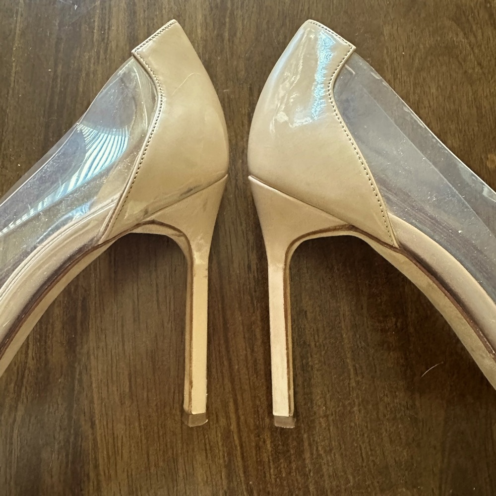 Manolo Blahnik Beige Pacha Heels - Picture 3 of 6